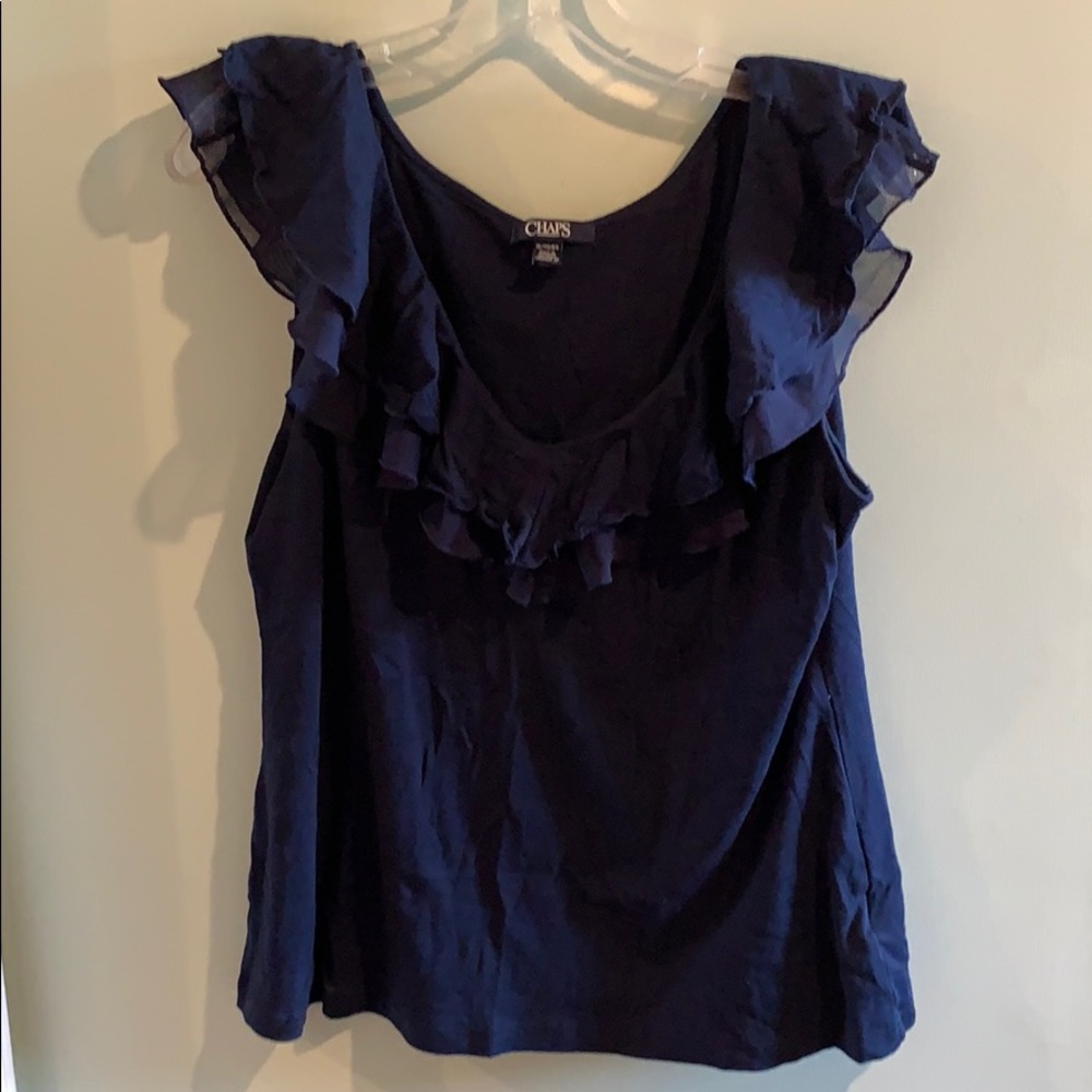 Cute sleeveless top with ruffles
